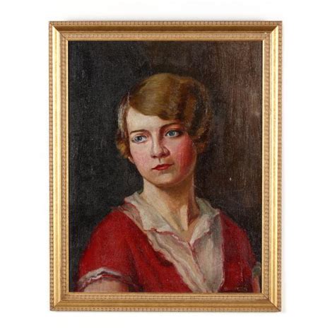A Portrait Of A Woman In Red Circa 1930 Lot 336 The Mid Summer