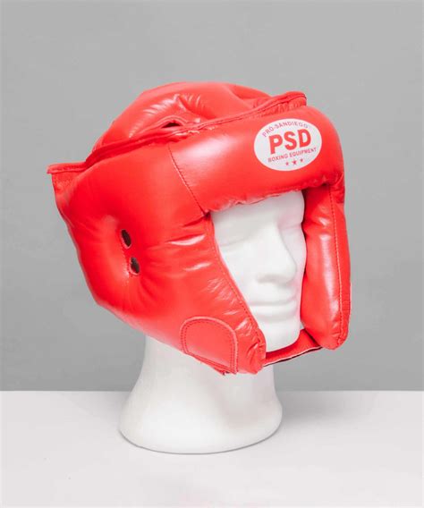 Psd Leather Professional Boxing Helmet Without Cheek
