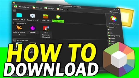 How To Install And Download Prism Launcher Prism Mods Setup Tutorial
