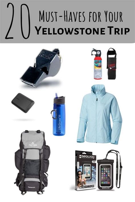 20 Must Haves For Your Yellowstone Packing List Yellowstone Trip
