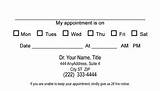 Doctor''s Appointment Card Template Photos