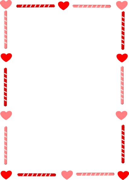 Heart And Candy Border Clip Art At Clker Com Vector Clip Art Online
