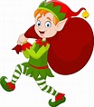 Elfo di natale dei cartoni animati | Vettore Premium | Elfo di natale ...