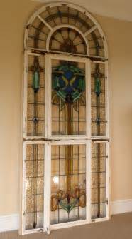 Antiques Atlas A Large Stained Glass Leaded Window