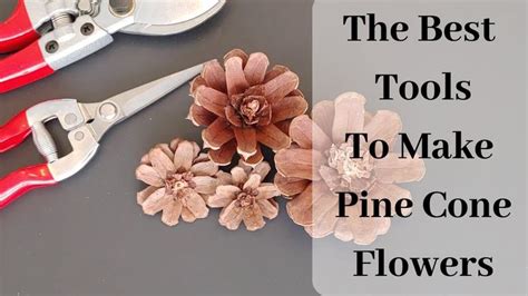 How To Make Pine Cone Flowers The Best Tool Ive Found Pine Cone
