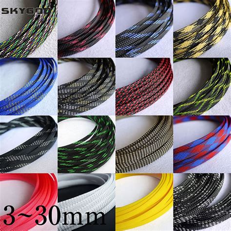 5m New Tight High Density Pet Expandable Braided Sleeve 3 4 6 8 10 12