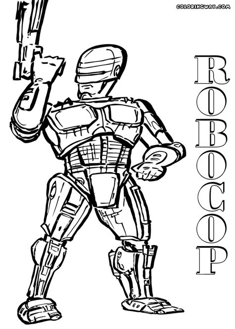 Robocop Coloring Pages Coloring Nation