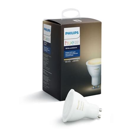 Hue White Ambiance Gu10 Led 60w Equivalent Dimmable Smart Wireless Spot