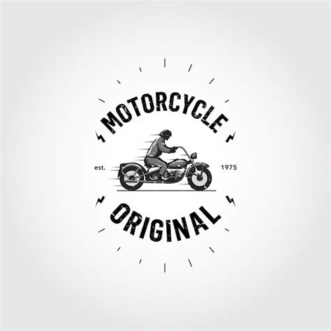 Motorcycle Logo Design Vector Free Download