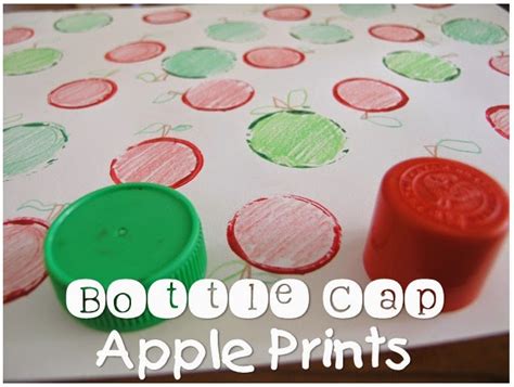 Clever Classroom Apple Bottle Cap Prints Resources And Videos