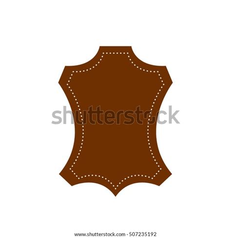 Genuine Leather Vector Label Original Leather Stock Vector Royalty