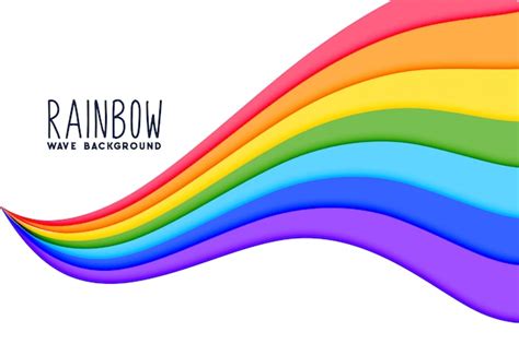 Free Vector Colorful Wavy Rainbow Flow Background