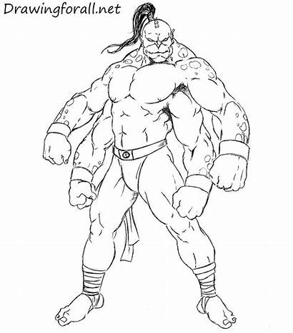 Draw Goro Drawingforall Mortal Kombat Drawing Step