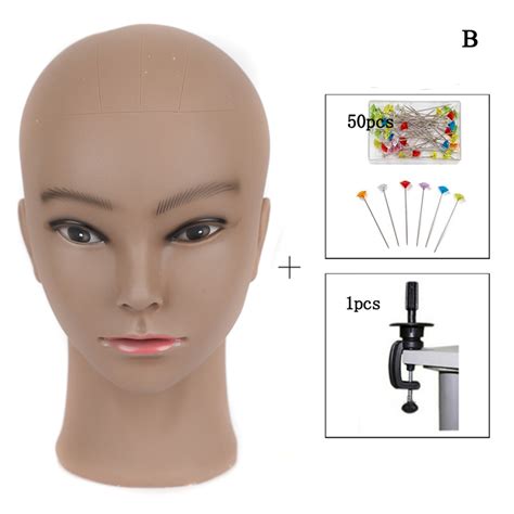 Bald Mannequin Head For Wigs Making Hats Display Cosmetology Manikin