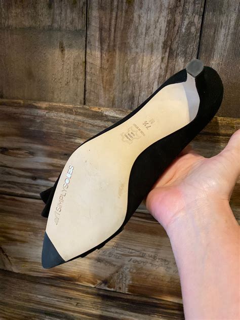 New Simply Soles Black Pumps 75 Gorgeous 25 Inch Heel Etsy