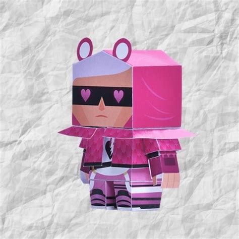 Fornite Papercraft Models Masks Skins And Cubee Figures Origami Easy