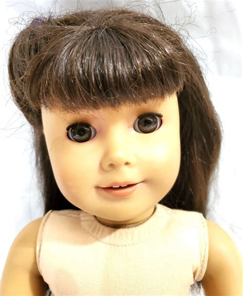 American Girl Nude Doll Only 18 Truly Me 16 Brown Hair Brown Eye Star Earrings Ebay