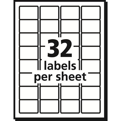 Avery Durable ID Labels Permanent Adhesive 1 1 4 X 1 3 4 1 600