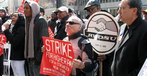 This story was updated at 12:16 p.m. New York fast-food restaurant workers strike again ...