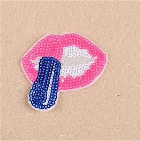 Sequins Patch Applique Embroidery Iron On Patches Flower Deal With It