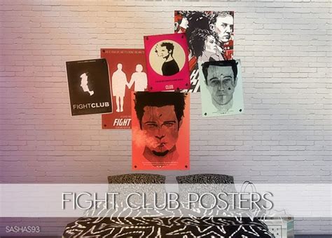 Fight Club Posters At Sashas93 Via Sims 4 Updates Check More At