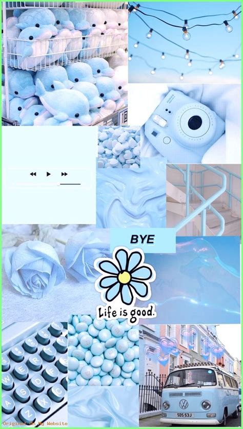 Wallpaper Iphone Pastel Blue Aesthetic Mit Bildern