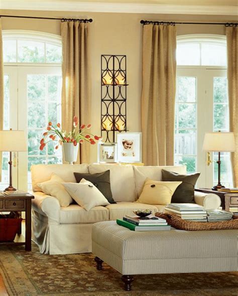 Modern Warm Living Room Interior Decorating Ideas By Potterybarn