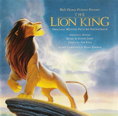 Elton John Tim Rice Hans Zimmer The Lion King Original Motion