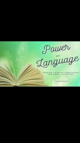 The Power Of Language By Teaching With Tenderness Tpt