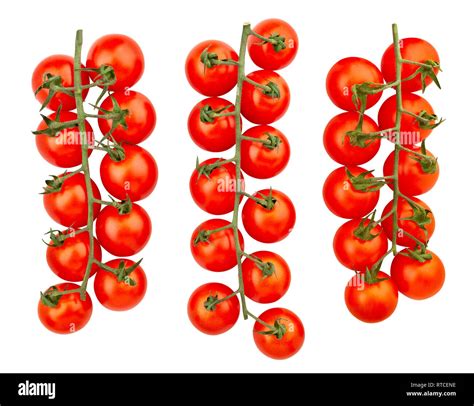 Cherry Tomato Path Isolated Stock Photo Alamy
