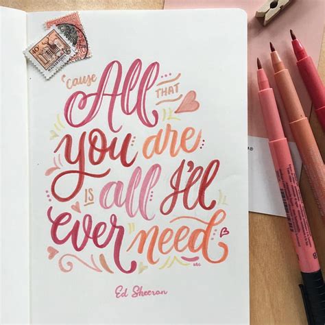 Calligraphy Quotes Doodles Brush Lettering Quotes Handlettering