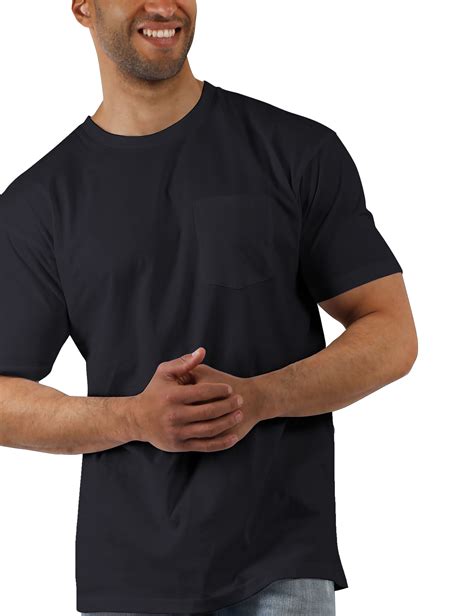mens-cotton-t-shirts-pocket-tee-workwear-lightweight-crewneck-short-sleeve-ebay