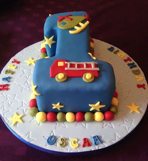 Number One 1st Birthday Cake For A Boy 1st Birthday Cakes First
