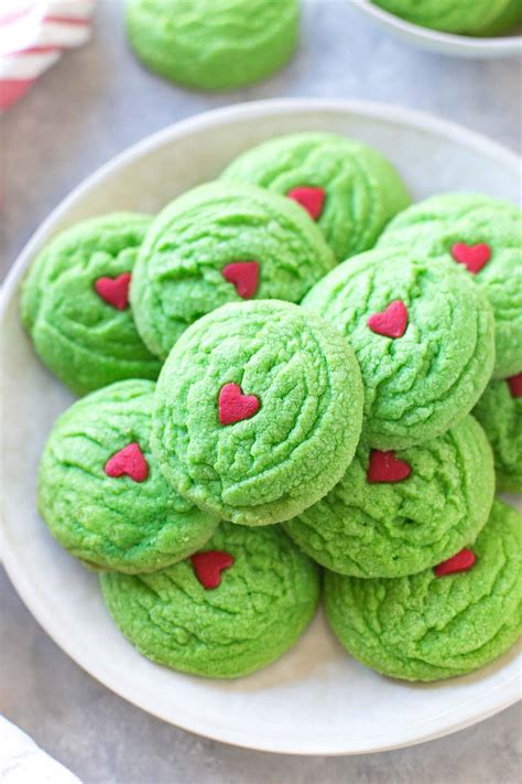 These sugar cookies are just like grandma's — with all the love but without the eggs so that people who are allergic to eggs can enjoy them too. Dairy Free Grinch Cookies - Simply Whisked