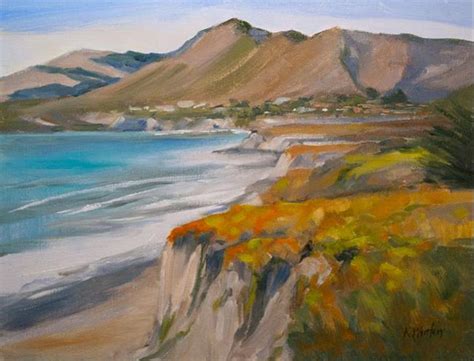 Avila Beach Slo Oil Painting California Seascape Plein Air Sold