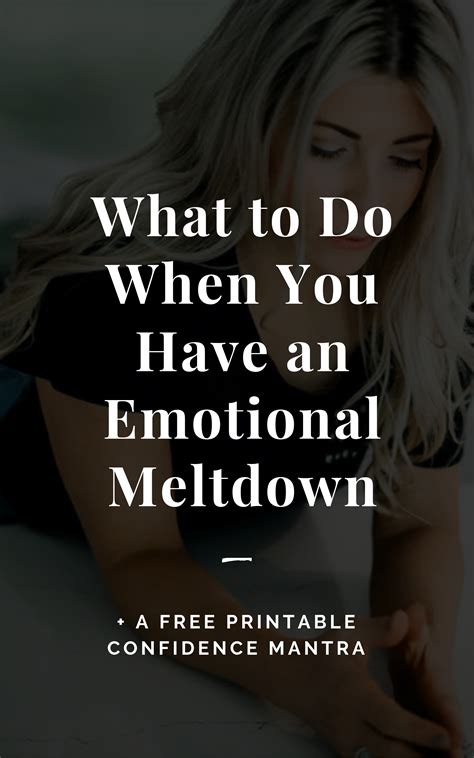 What To Do When You Have An Emotional Breakdown The Blog