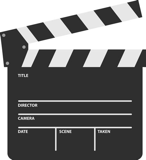 Design Template Of Capperboard Slapstick Filmmaking Device Clapper