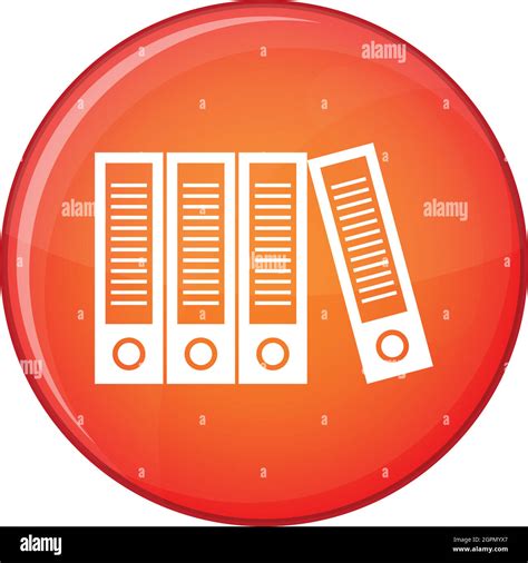 Office Folders Icon Flat Style Stock Vector Image And Art Alamy