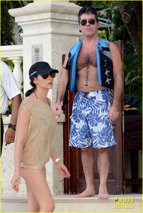 simon cowell goes shirtless while vacationing in barbados photo 3266827 lauren silverman