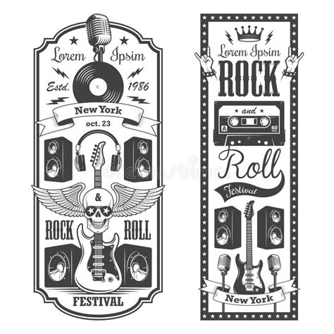 Rock And Roll Grafika Dla Koszulki Wektorowa Ilustracja Ilustracja