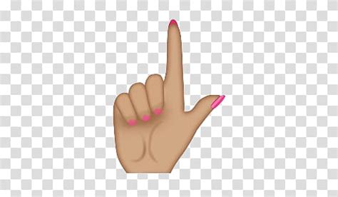 Badass Emoji S Hand Pointing Up Transparent Background PNG Clipart