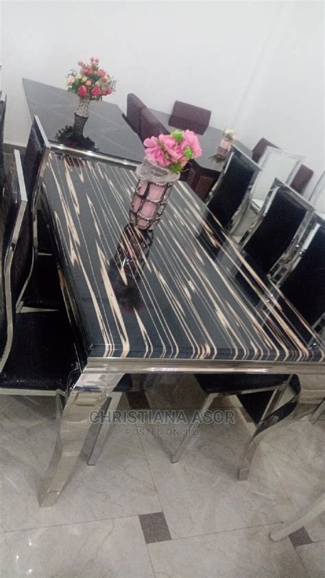 dinning table and chair marble in kaneshie furniture christiana asor gh