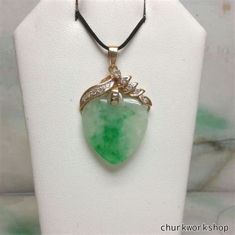 K Jade Heart Pendant Jade Jade Jewelry Pendants