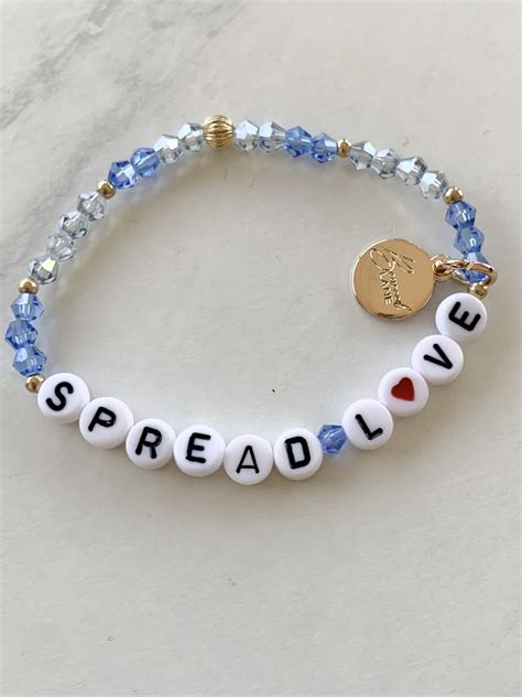 Blue Beaded Spread Love Bracelet Ollie Hinkle Heart Foundation