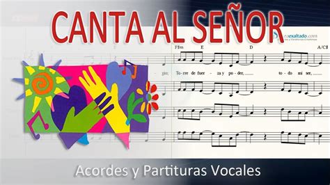 Canta Al SeÑor Shout To The Lord I Voces Corales🎤partituras Vocales 🎵