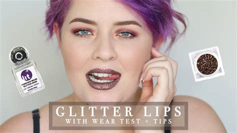 Glitter Lips Using Lit Cosmetics Tutorial Long Wearing Glitter Lips