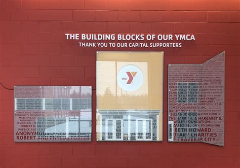 Ymca Donor Wall Pro Image Design Traverse City Sign