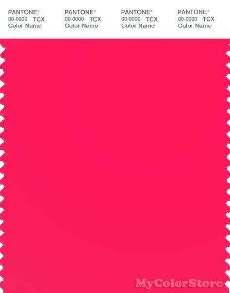 Pantone Smart 16 1650tn Color Swatch Card Pantone Diva Pink