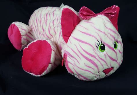 Stuffies Whisper The Cat Plush Pink And White Ebay