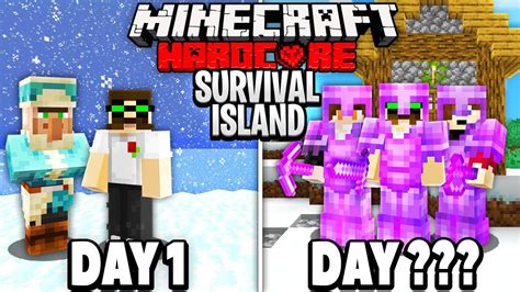 The Survival Islands 100 Day Survival Minecraft Hardcore 100 Days Youtube